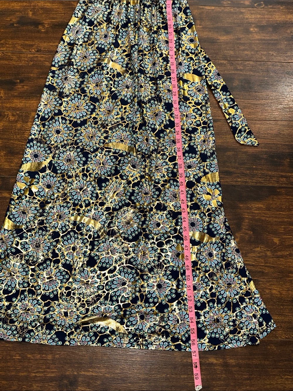 πIndia Boutique Navy and Yellow Floral Racerback Maxi Dressβ¨ - Picture 9 of 11